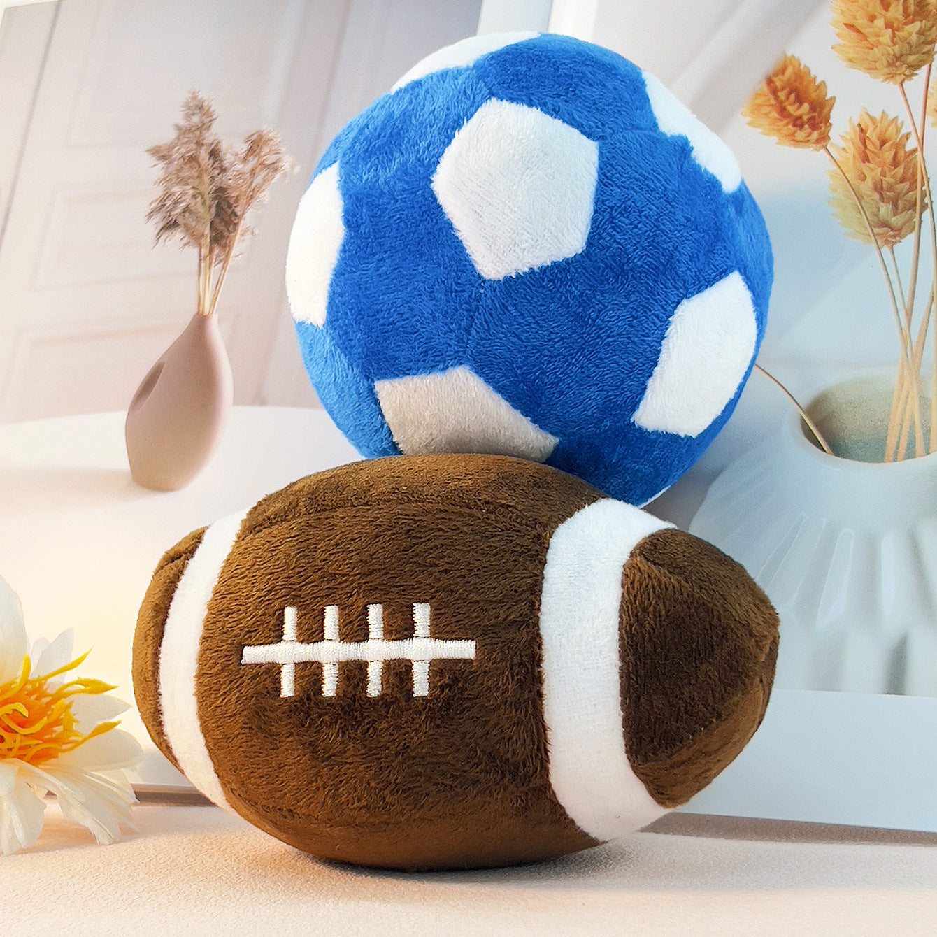 Football & Rugby Interactive Puppy Training Toys – Engaging Dog Pet Supplies for Active Play and Development