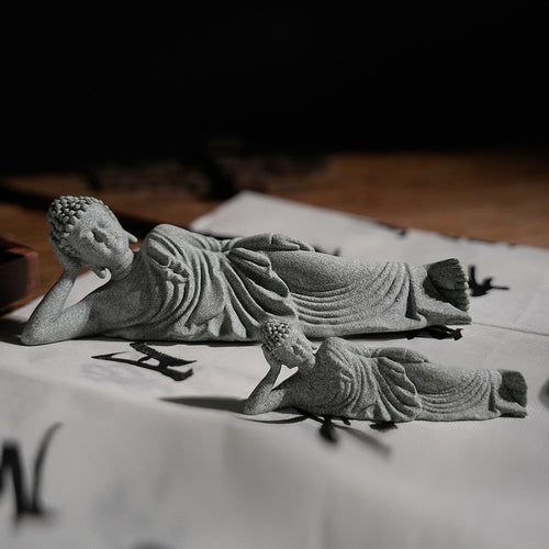 Buddha Statue Miniature Landscape Fish Tank Landscaping Rockery Desktop Ornament