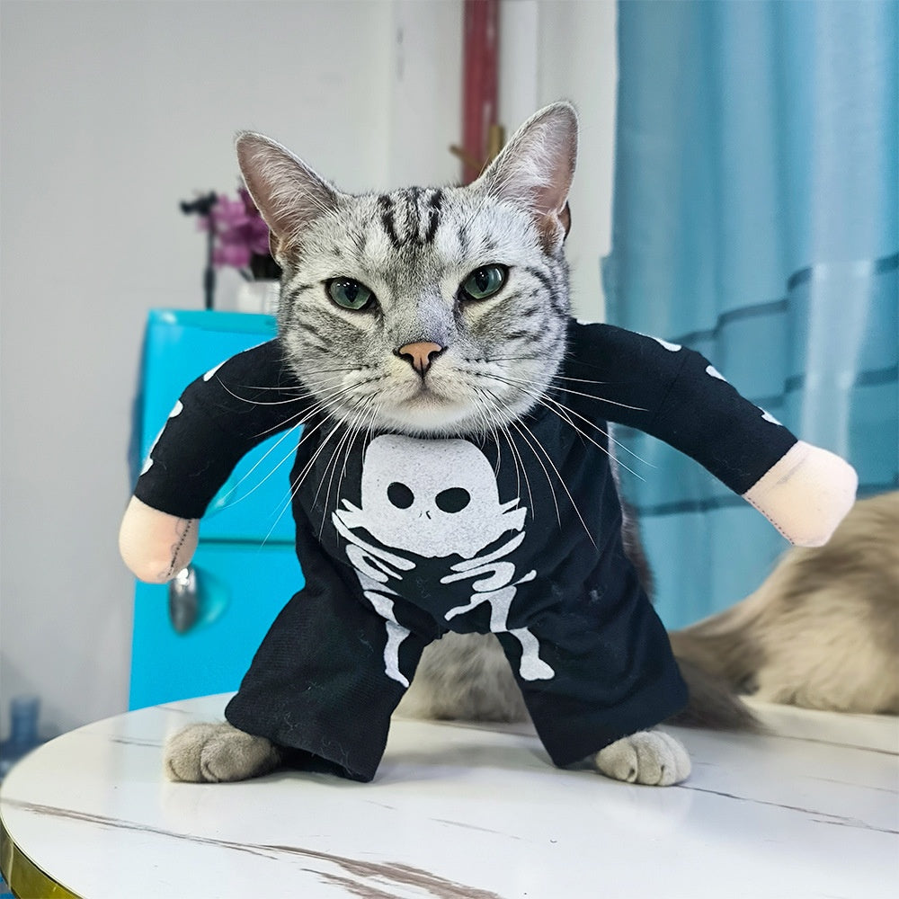 Pet Costume Cat Transformation Funny Holiday Dress-Up Outfit