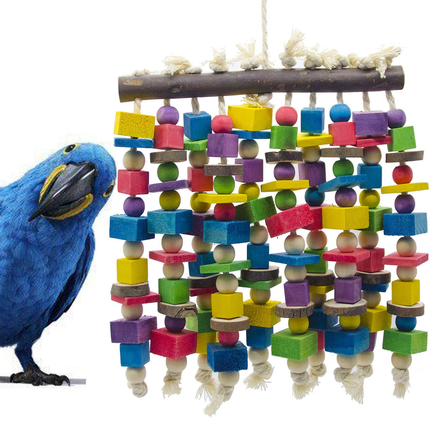 Large Parrot Wooden Chewing Toy
